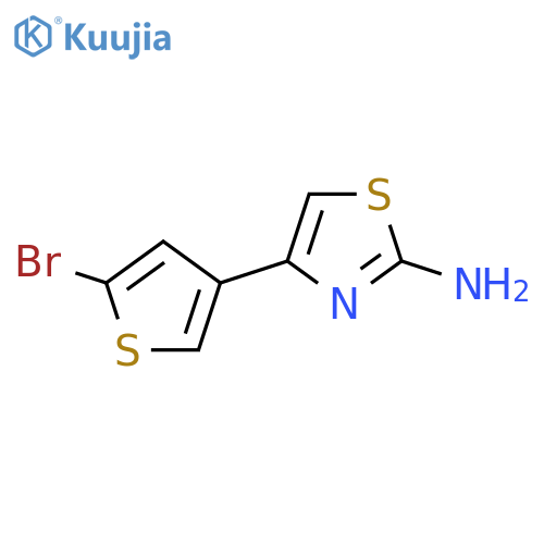 4-(5-bromothiophen-3-yl)-1,3-thiazol-2-amine structure