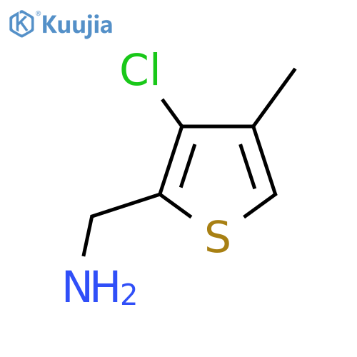 (3-chloro-4-methylthiophen-2-yl)methanamine structure