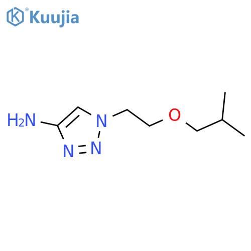 1-2-(2-methylpropoxy)ethyl-1H-1,2,3-triazol-4-amine structure