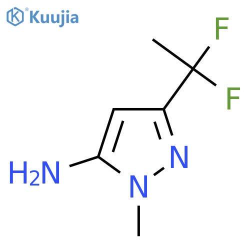 3-(1,1-Difluoroethyl)-1-methyl-1H-pyrazol-5-amine structure