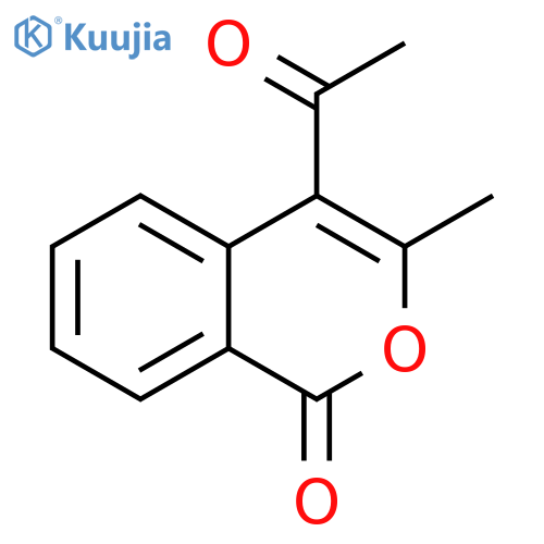 1H-2-Benzopyran-1-one, 4-acetyl-3-methyl- structure