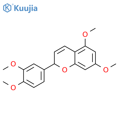 2H-1-Benzopyran, 2-(3,4-dimethoxyphenyl)-5,7-dimethoxy- structure