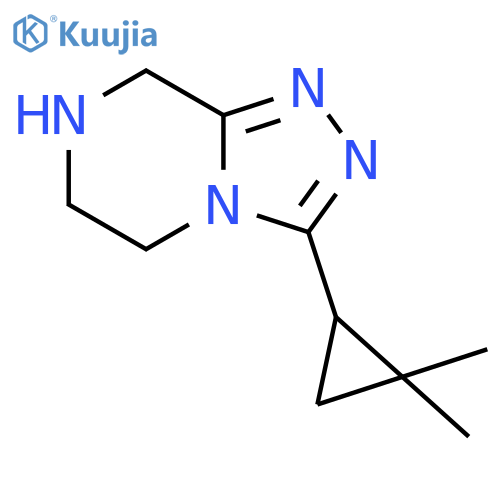 3-(2,2-dimethylcyclopropyl)-5H,6H,7H,8H-1,2,4triazolo4,3-apyrazine structure