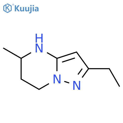 2-ethyl-5-methyl-4H,5H,6H,7H-pyrazolo1,5-apyrimidine structure