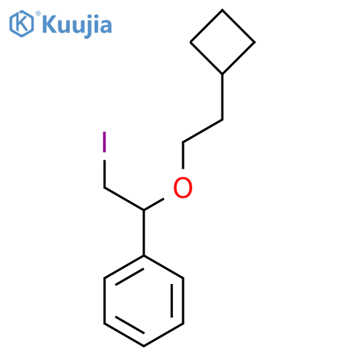 1-(2-cyclobutylethoxy)-2-iodoethylbenzene structure