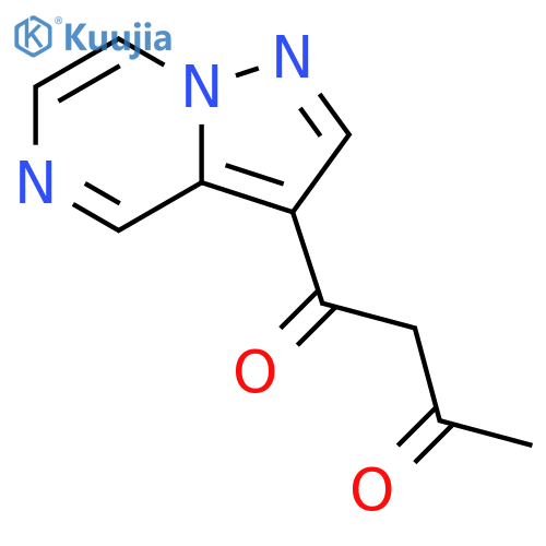 1-{pyrazolo1,5-apyrazin-3-yl}butane-1,3-dione structure
