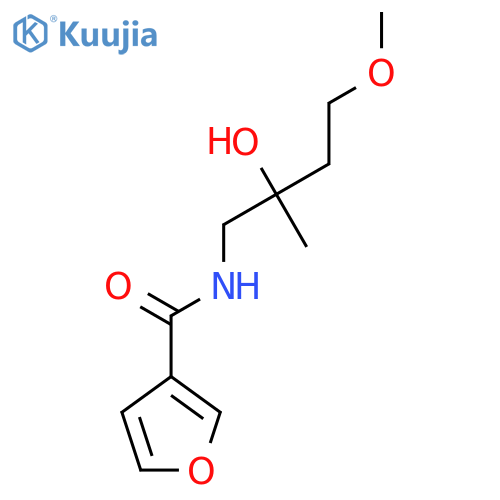 N-(2-hydroxy-4-methoxy-2-methylbutyl)furan-3-carboxamide structure