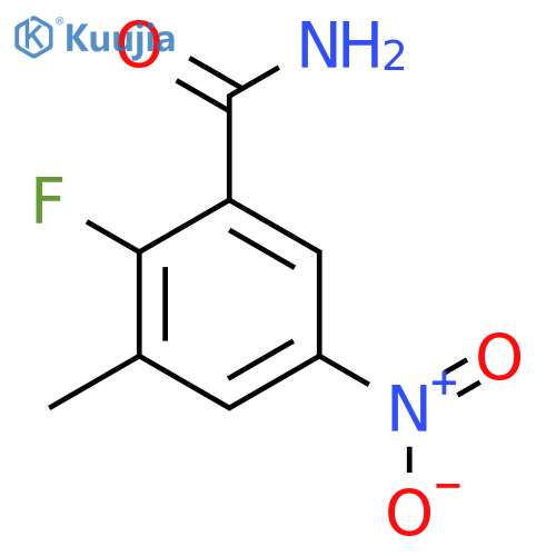 2-Fluoro-3-methyl-5-nitrobenzamide structure