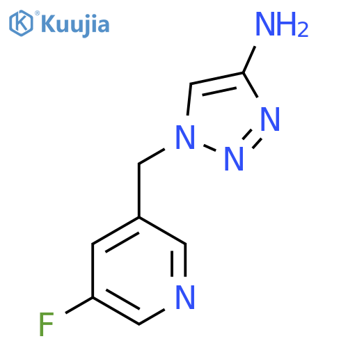 1-(5-fluoropyridin-3-yl)methyl-1H-1,2,3-triazol-4-amine structure