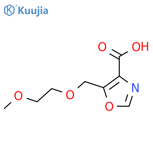 5-(2-methoxyethoxy)methyl-1,3-oxazole-4-carboxylic acid structure