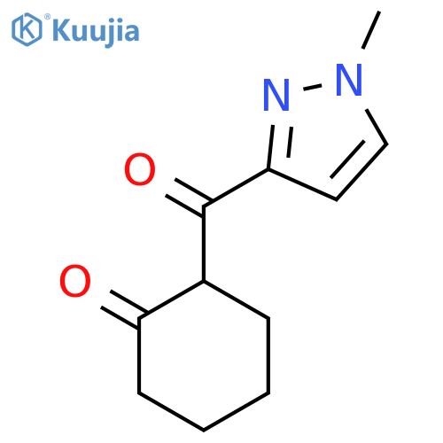 2-(1-Methyl-1H-pyrazole-3-carbonyl)cyclohexan-1-one structure