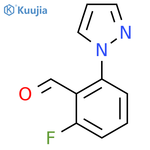 2-Fluoro-6-(1H-pyrazol-1-yl)benzaldehyde structure