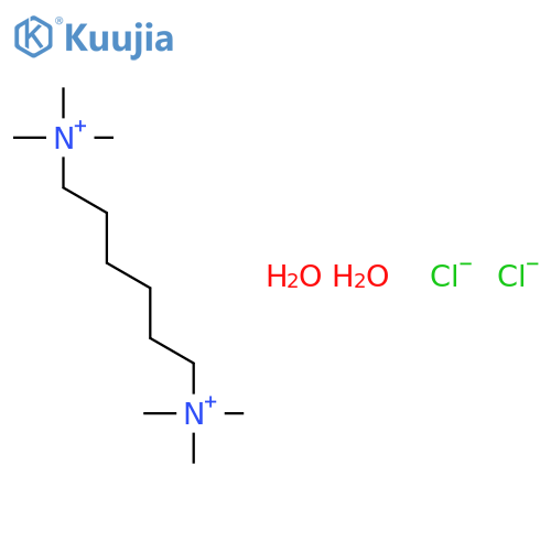 1,6-Hexanediaminium,N1,N1,N1,N6,N6,N6-hexamethyl-, chloride, hydrate (1:2:2) structure