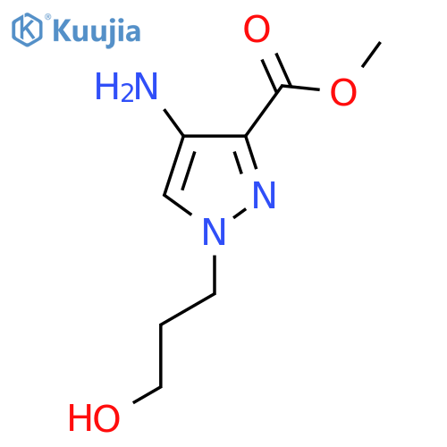 methyl 4-amino-1-(3-hydroxypropyl)-1H-pyrazole-3-carboxylate structure