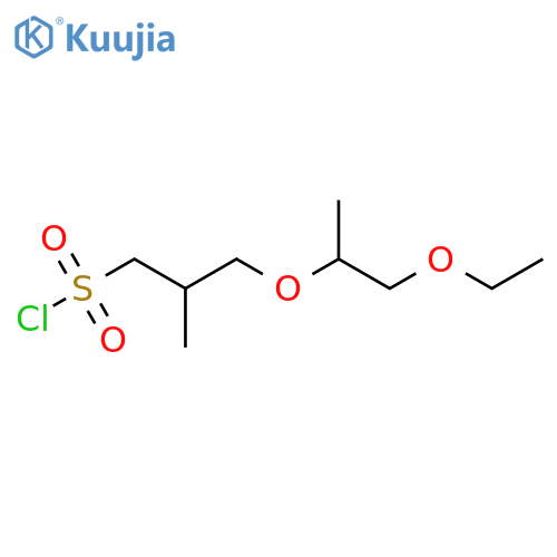 3-(1-ethoxypropan-2-yl)oxy-2-methylpropane-1-sulfonyl chloride structure
