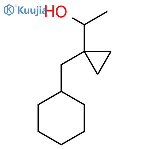 1-1-(cyclohexylmethyl)cyclopropylethan-1-ol structure