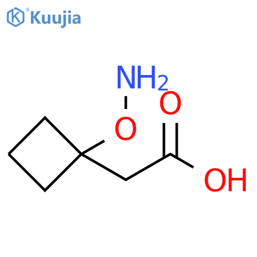 Cyclobutaneacetic acid, 1-(aminooxy)- structure