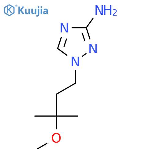 1-(3-methoxy-3-methylbutyl)-1H-1,2,4-triazol-3-amine structure