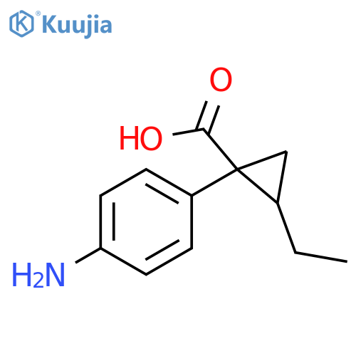 Cyclopropanecarboxylic acid, 1-(4-aminophenyl)-2-ethyl- structure