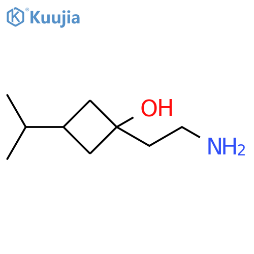 Cyclobutanol, 1-(2-aminoethyl)-3-(1-methylethyl)- structure