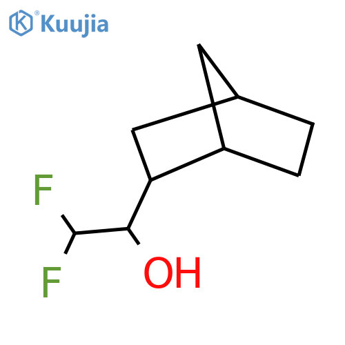 1-{bicyclo2.2.1heptan-2-yl}-2,2-difluoroethan-1-ol structure