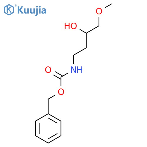 benzyl N-(3-hydroxy-4-methoxybutyl)carbamate structure