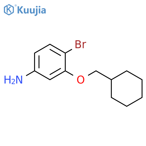 Benzenamine, 4-bromo-3-(cyclohexylmethoxy)- structure