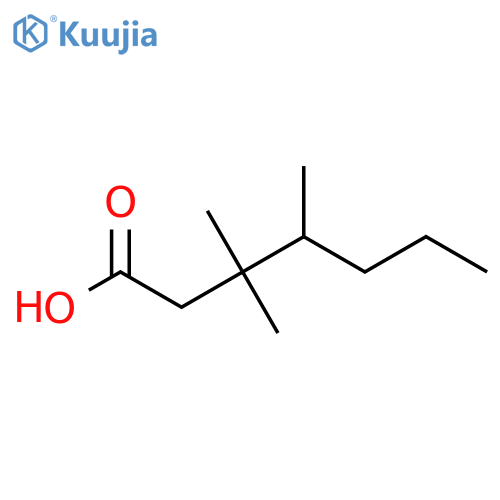 3,3,4-trimethylheptanoic acid structure