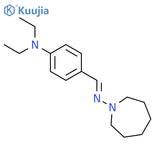 1H-Azepin-1-amine,N-[[4-(diethylamino)phenyl]methylene]hexahydro- structure