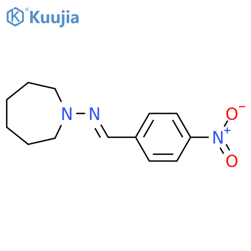 1H-Azepin-1-amine,hexahydro-N-[(4-nitrophenyl)methylene]- structure