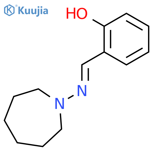 Phenol,2-[[(hexahydro-1H-azepin-1-yl)imino]methyl]- structure