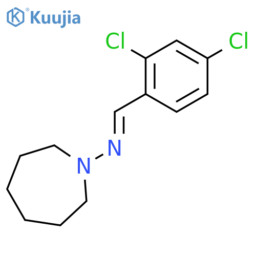 N-(azepan-1-yl)-1-(2,4-dichlorophenyl)methanimine structure