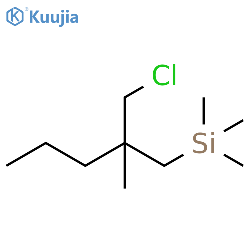 Silane, [2-(chloromethyl)-2-methylpentyl]trimethyl- structure