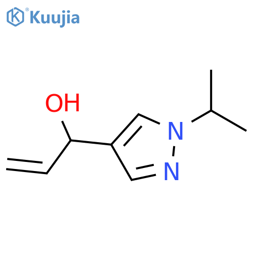 1-1-(propan-2-yl)-1H-pyrazol-4-ylprop-2-en-1-ol structure