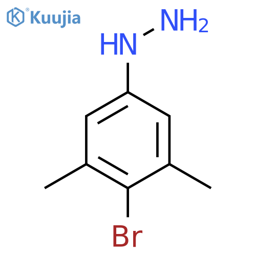 (4-Bromo-3,5-dimethylphenyl)hydrazine structure