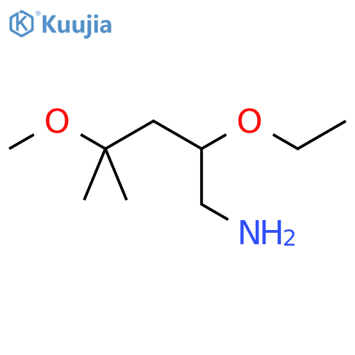 2-ethoxy-4-methoxy-4-methylpentan-1-amine structure
