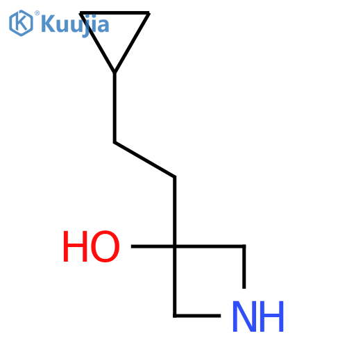 3-(2-cyclopropylethyl)azetidin-3-ol structure