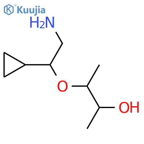 3-(2-amino-1-cyclopropylethoxy)butan-2-ol structure