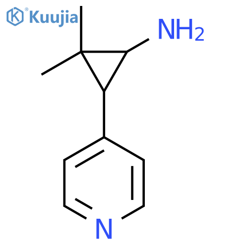 2,2-dimethyl-3-(pyridin-4-yl)cyclopropan-1-amine structure