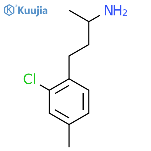 4-(2-Chloro-4-methylphenyl)butan-2-amine structure