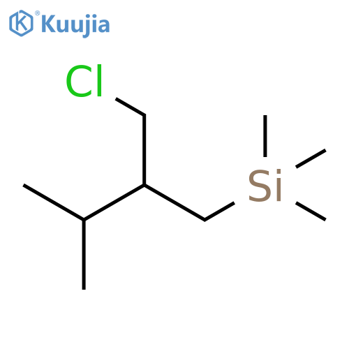 Silane, [2-(chloromethyl)-3-methylbutyl]trimethyl- structure