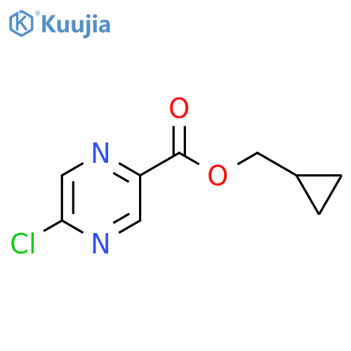 cyclopropylmethyl 5-chloropyrazine-2-carboxylate structure