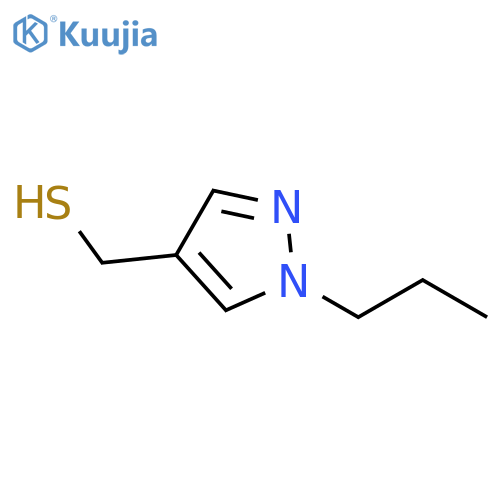 (1-propyl-1H-pyrazol-4-yl)methanethiol structure