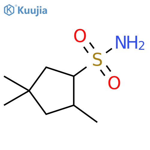 2,4,4-trimethylcyclopentane-1-sulfonamide structure