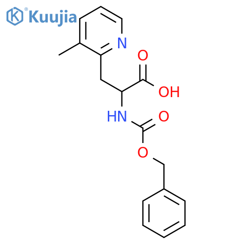 2-{(benzyloxy)carbonylamino}-3-(3-methylpyridin-2-yl)propanoic acid structure