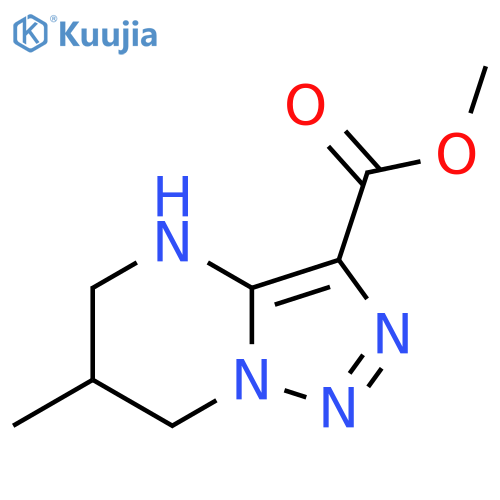 methyl 6-methyl-4H,5H,6H,7H-1,2,3triazolo1,5-apyrimidine-3-carboxylate structure
