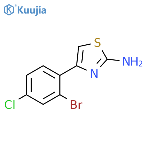 4-(2-bromo-4-chlorophenyl)-1,3-thiazol-2-amine structure