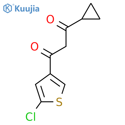 1-(5-chlorothiophen-3-yl)-3-cyclopropylpropane-1,3-dione structure