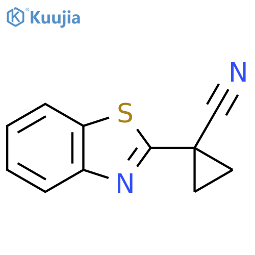 1-(1,3-benzothiazol-2-yl)cyclopropane-1-carbonitrile structure