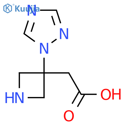 2-[3-(1H-1,2,4-triazol-1-yl)azetidin-3-yl]acetic acid structure